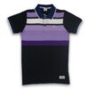 Men’s Polo Shirt black purple