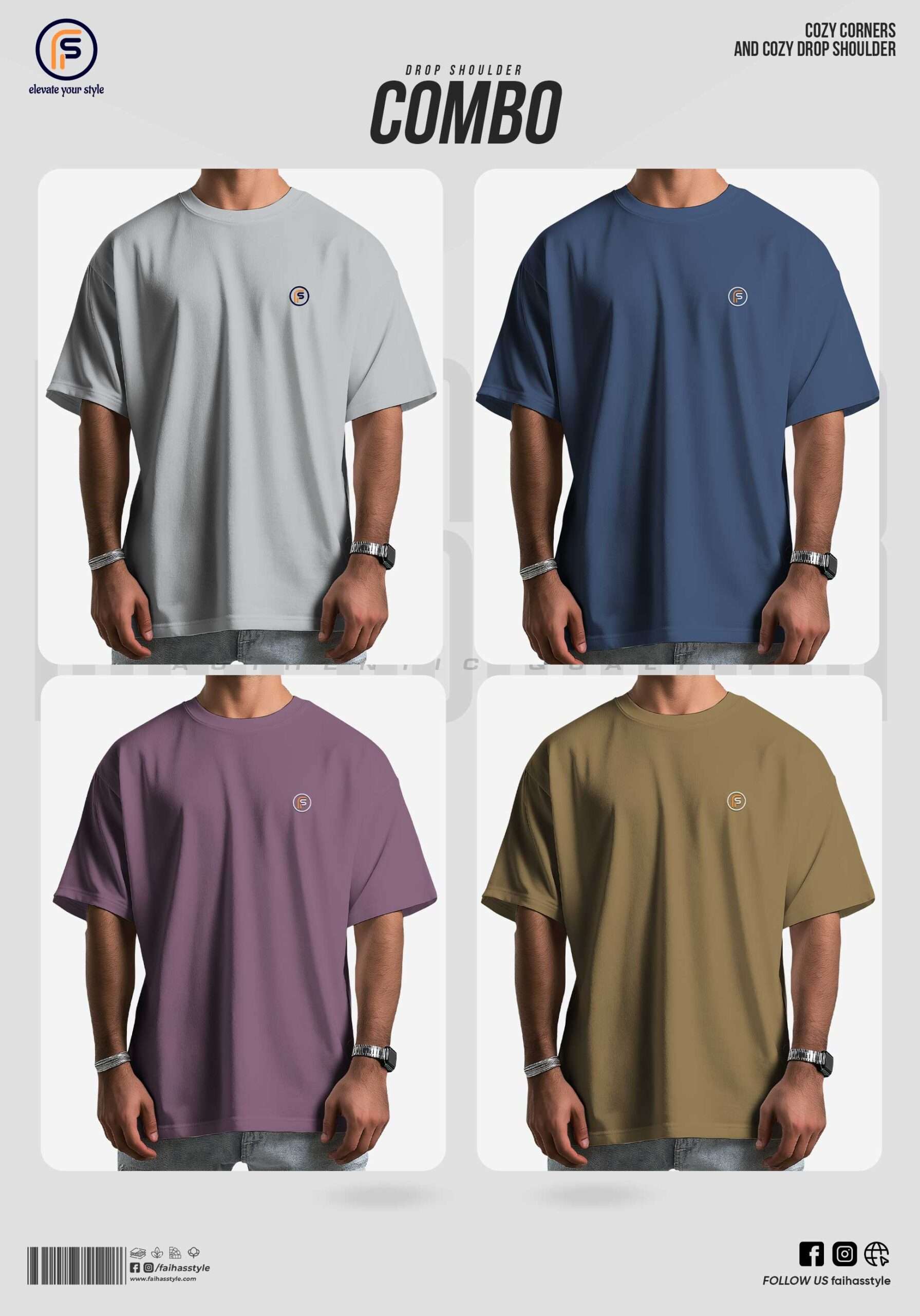 men’s drop shoulder t-shirt