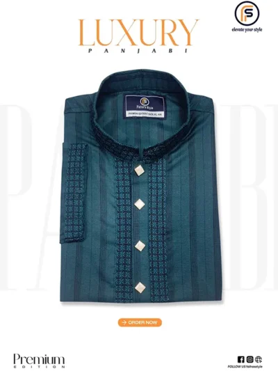 premium-stripe-panjabi-for-men Premium Stripe Panjabi for Men