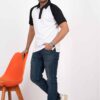 Men’s White and Black Premium Polo Shirt Men’s White and Black Premium Polo Shirt