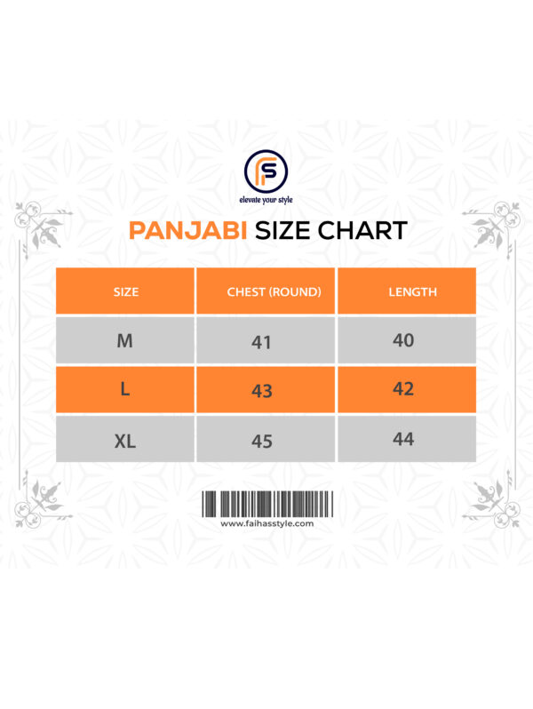 panjabi-size-chart-2026 Faiha’s Special Gold Edition Panjabi