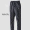 Premium Stripe Trouser for Men Black Grey | Faiha's Style