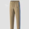 Korean Side Contrast Trouser in Biscuit | Faiha's Style