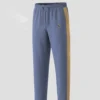 Korean Side Contrast Trouser in Blue | Faiha's Style