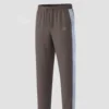 Korean Side Contrast Trouser in Chocolate | Faiha's Style