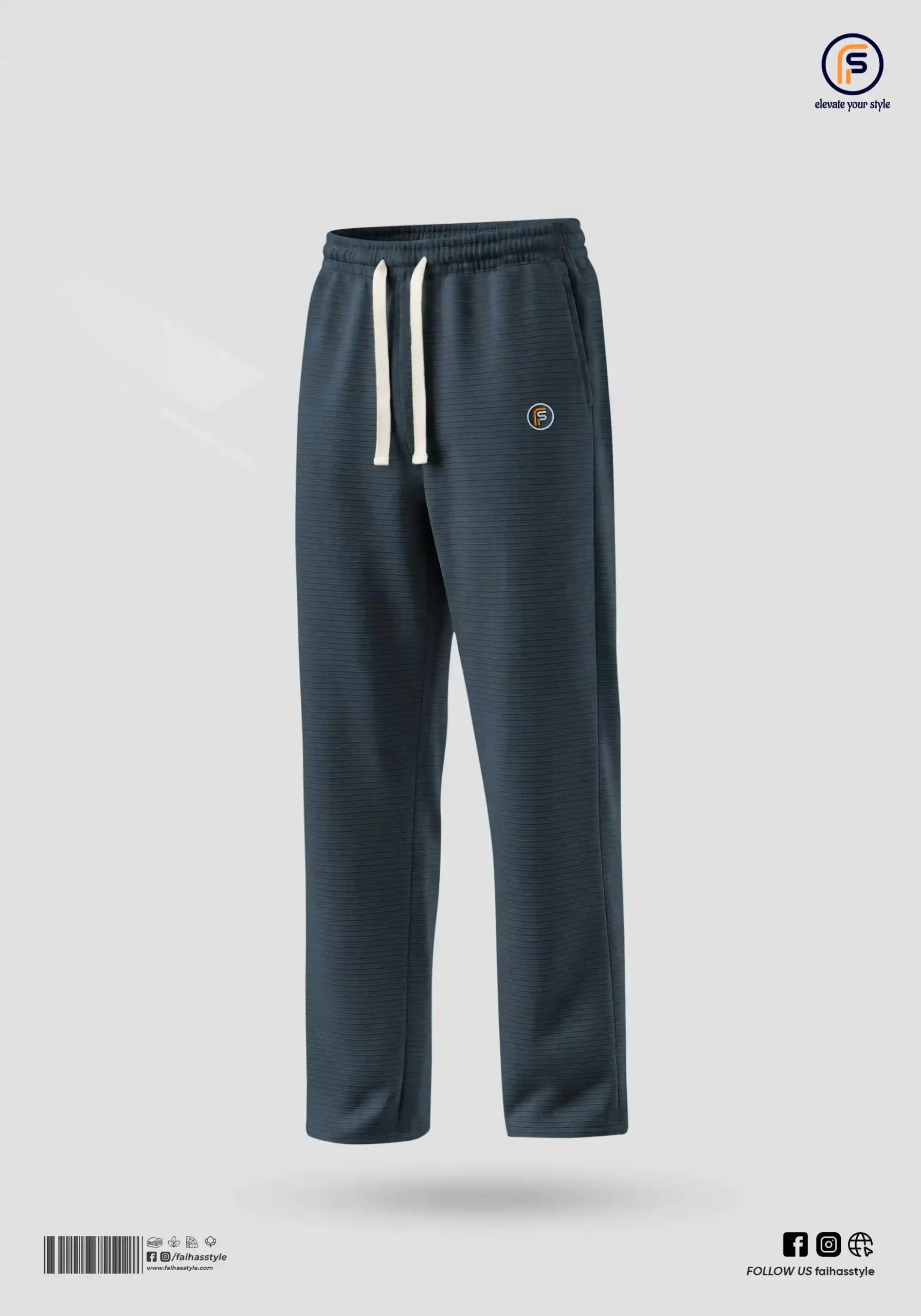 Limited Edition Baggy Trouser in Deep Blue | Faiha's Style