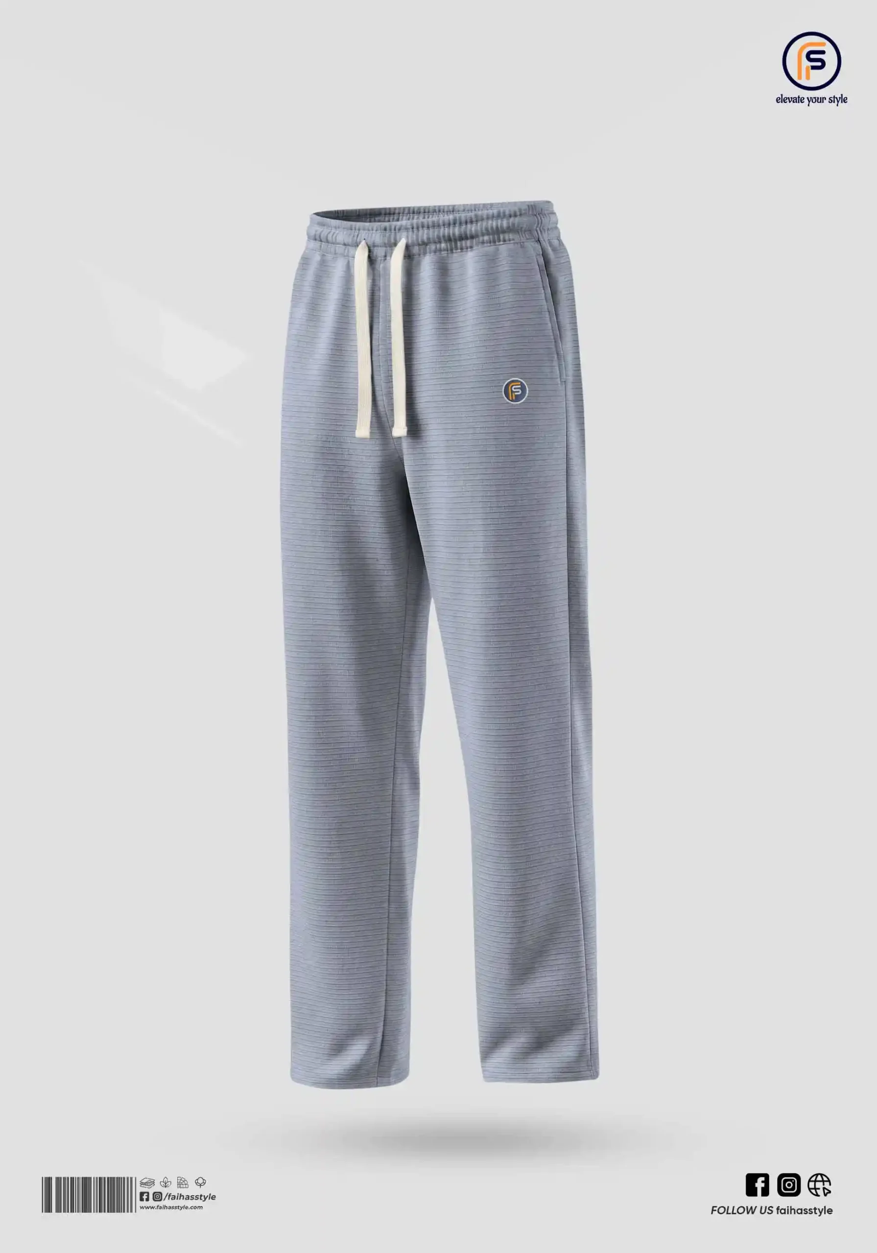 Limited Edition Baggy Trouser in Sky Blue | Faiha's Style