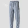 Premium Contrast Duby Trouser for Men in Light Blue with Side Piping