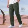Premium Dobby Trouser for Men Green | Faiha's Style