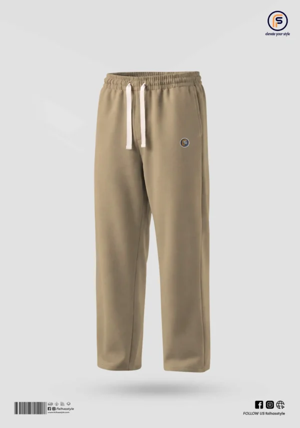 Korean Baggy Trouser - Biscuit Korean Baggy Trouser in Biscuit | Faiha's Style