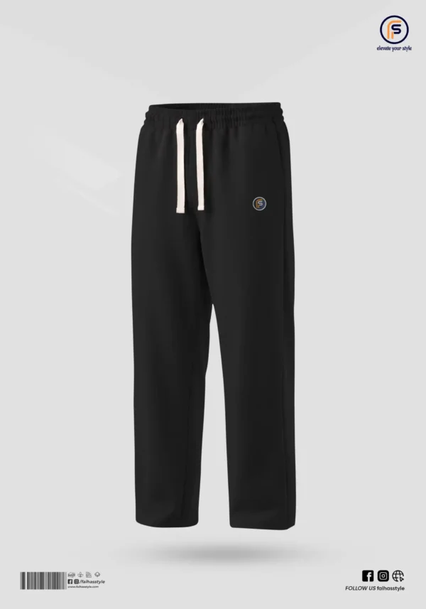 Korean Baggy Trouser - Black Korean Baggy Trouser in Black | Faiha's Style