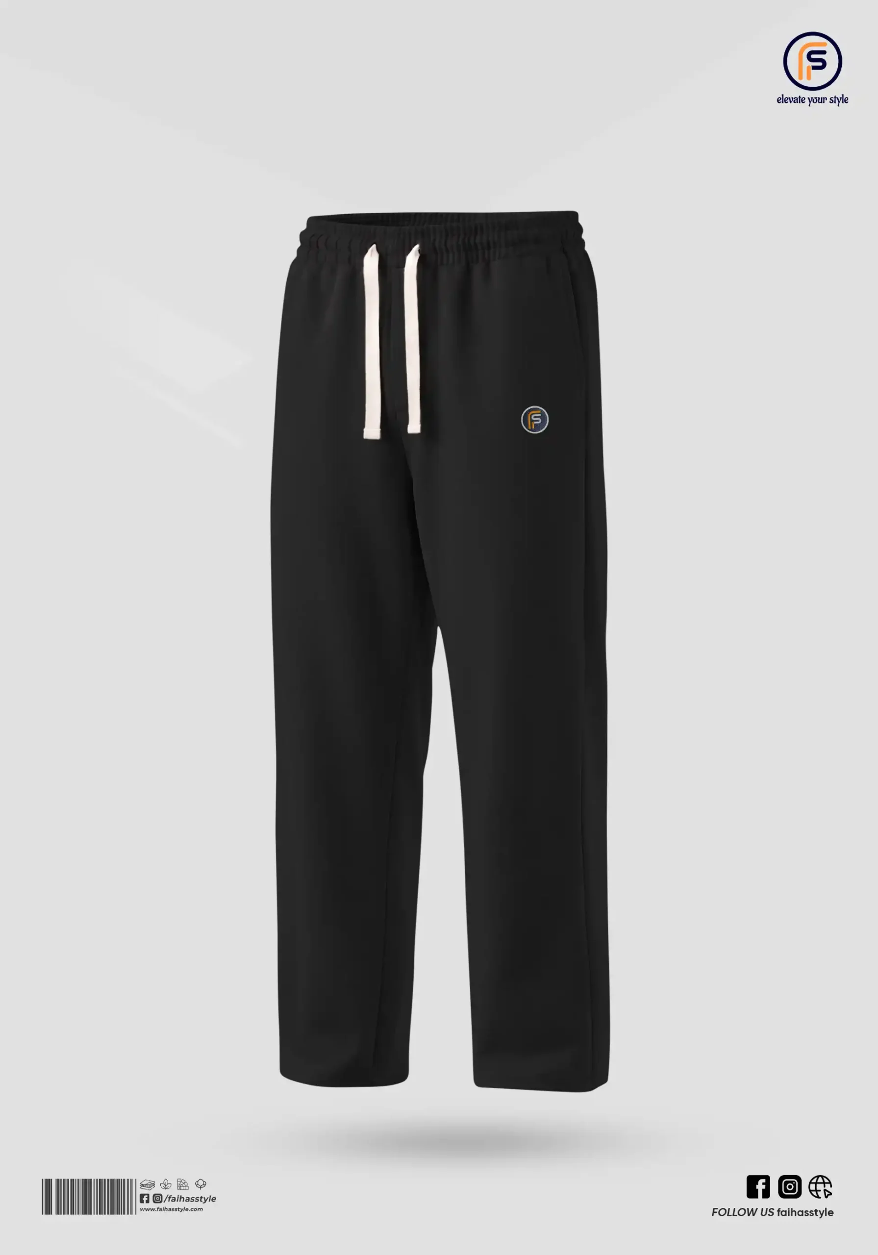 Korean Baggy Trouser in Black | Faiha's Style