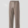Korean Baggy Trouser - Chocolate (Stone) Korean Baggy Trouser in Chocolate Stone | Faiha's Style