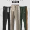 Men's 3 in 1 Combo featuring Biscuit 2 Pipen Baggy, Black Pocket Pipen, and Olive Side Contrast Trousers