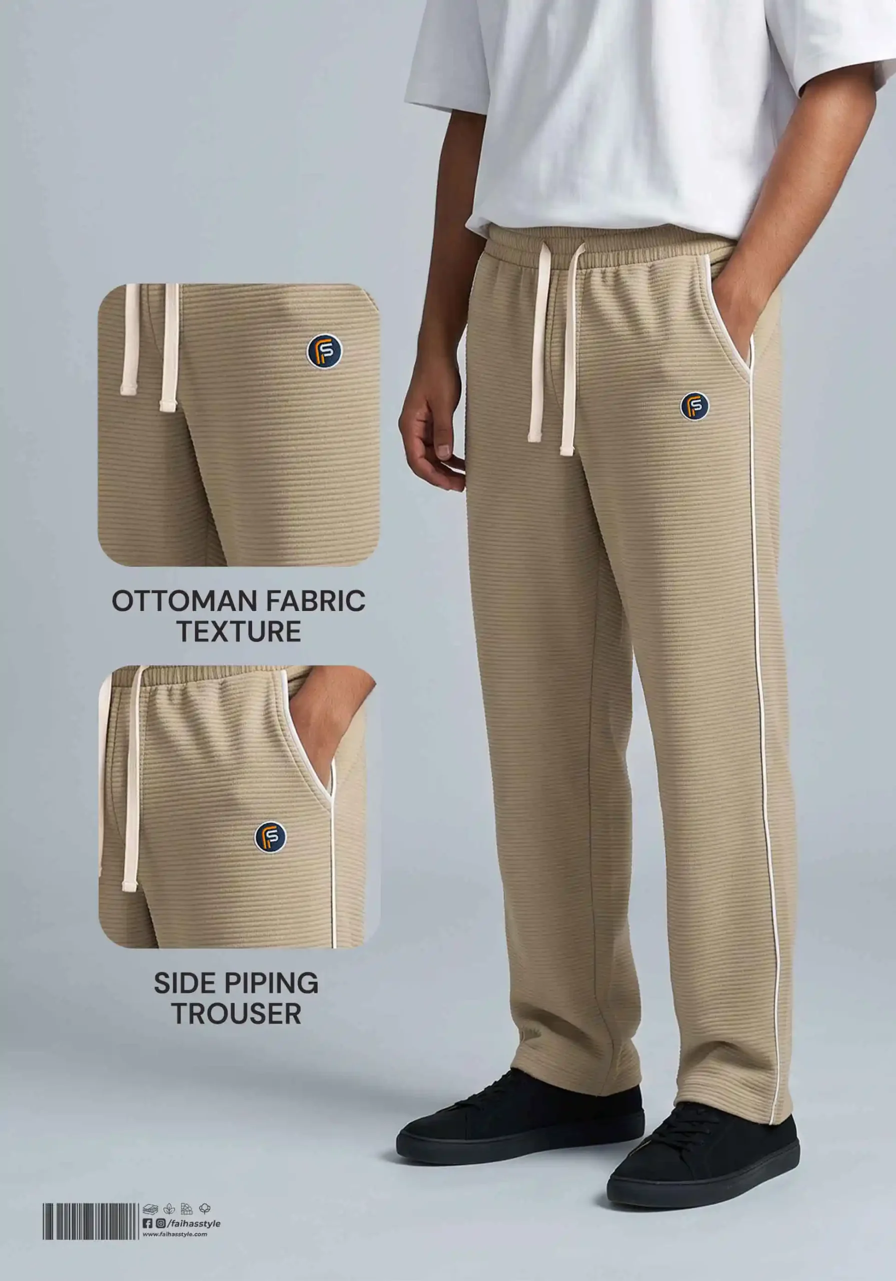 Pocket Pipen Trouser in Biscuit | Faiha's Style