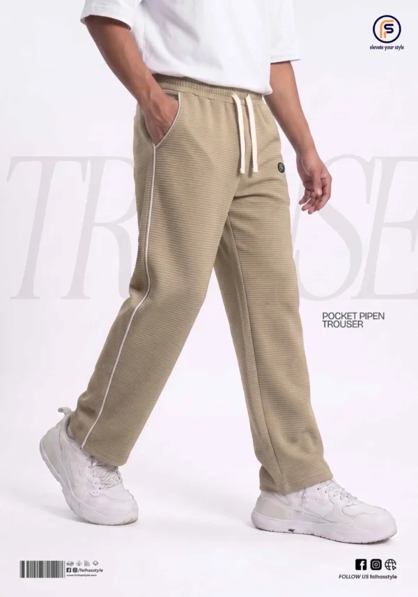 Pocket Pipen Trouser - Biscuit Pocket Pipen Trouser in Biscuit | Faiha's Style