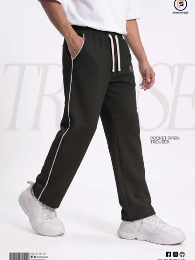Pocket Pipen Trouser - Black Pocket Pipen Trouser in Black | Faiha's Style