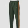Side Contrast Trouser - Olive (Green) Side Contrast Trouser in Olive Green | Faiha's Style
